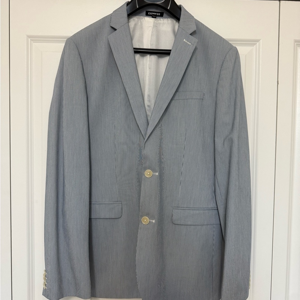 Express Men's Blazer in Light Blue